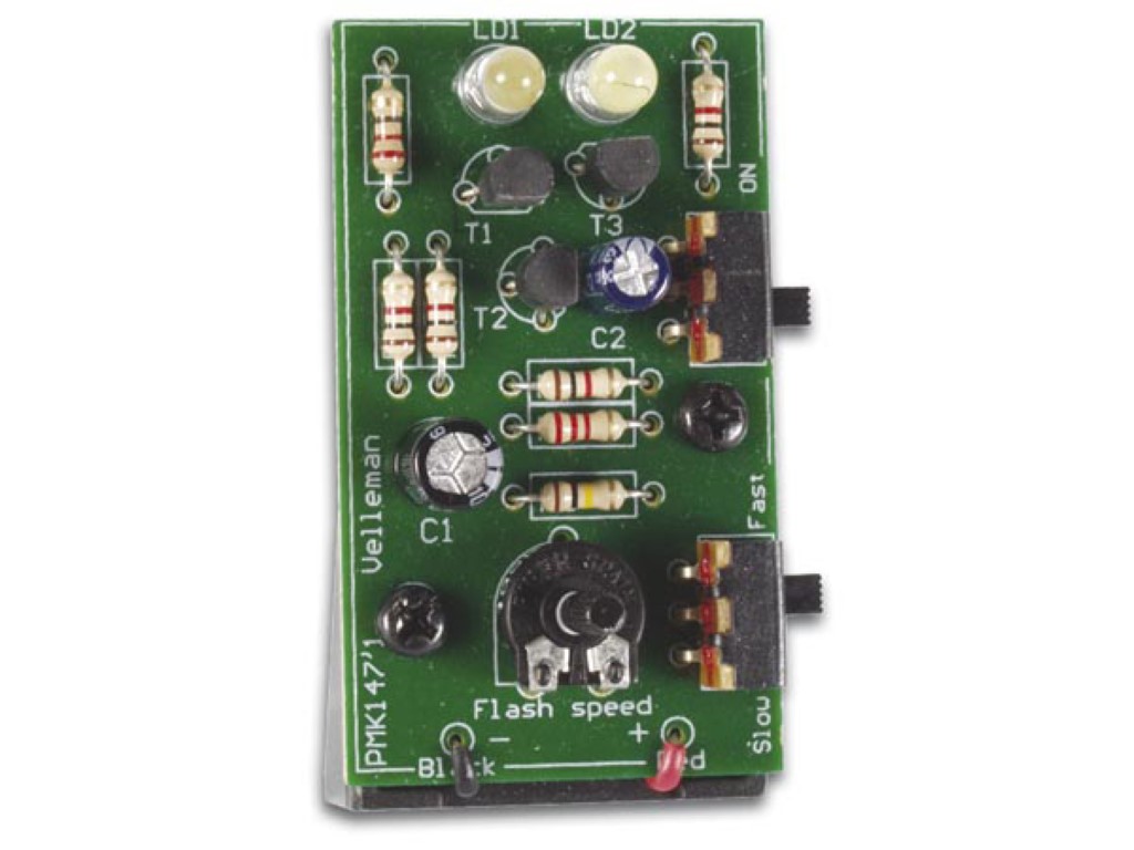 WSL147 – stroboscoop met twee witte leds
